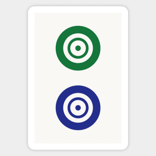 Two Circle Wheel Dot Er Tong 筒 Tile. It's Mahjong Time! Sticker